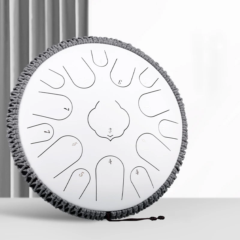 Hluru 15 Notes Glucophone Steel Tongue Drum 13 Inch 14 Inch 15 Notes C/D Tone Music Drum Ethereal Percussion Instruments