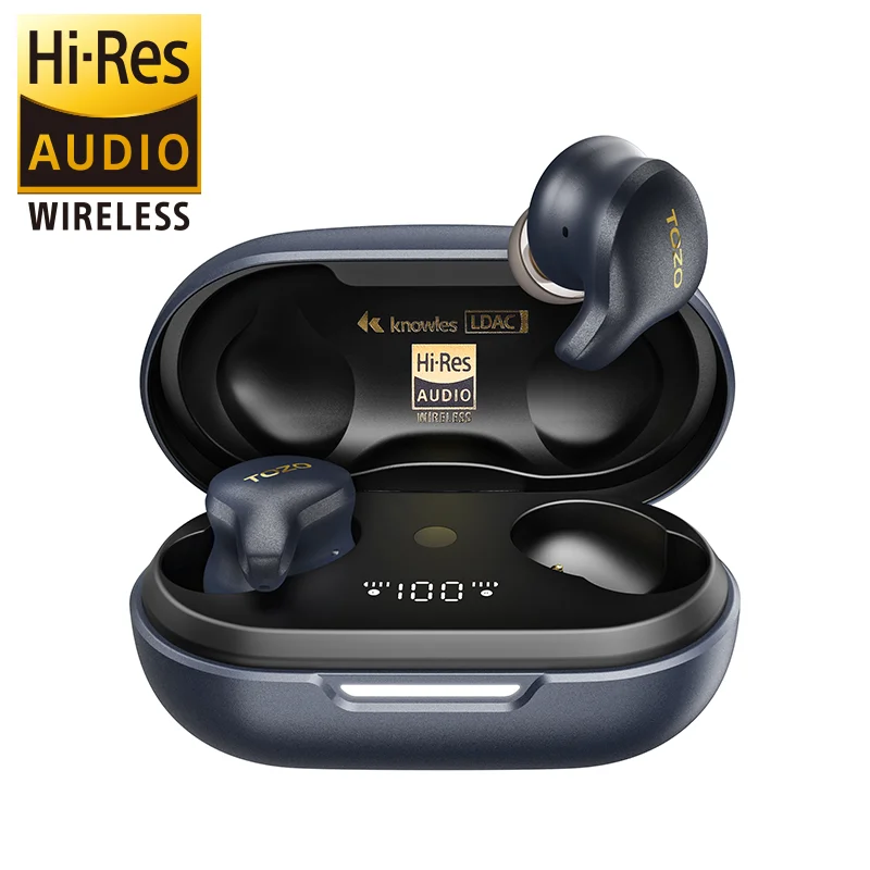 TOZO Golden X1 TWS Earbuds Bluetooth Earphones LDAC & Hi-Res Audio 12mm Driver Balanced Armature & Dynamic Hybrid  Noise Cancel