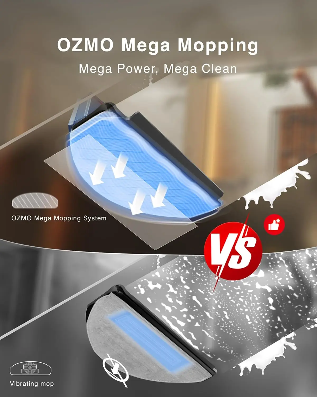 Robot Vacuum and Mop, 8000Pa Strong Suction, 7-week Dust Storage, Bagless Dust Container, PureCyclone Tech, Z