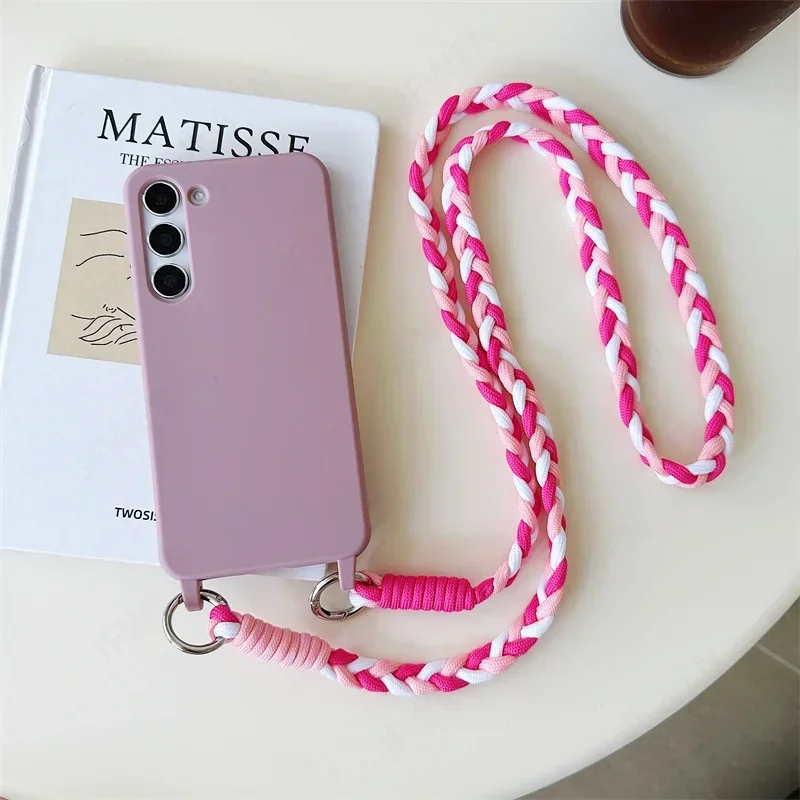Versatile Crossbody Lanyard Phone Case with Soft Silicone TPU Back Cover