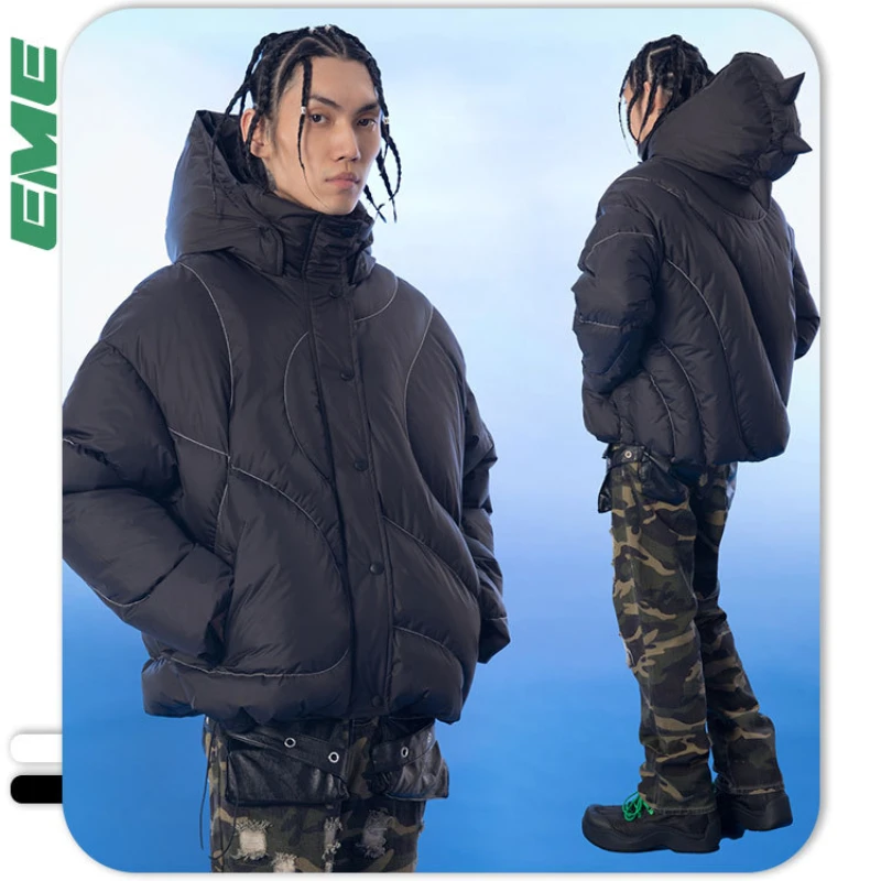 winter parka MADE EXTREME HIP HOP jacket with hood mens clothing bubble jacket  Autumn And Winter puffer jacket  coats waterproof parka