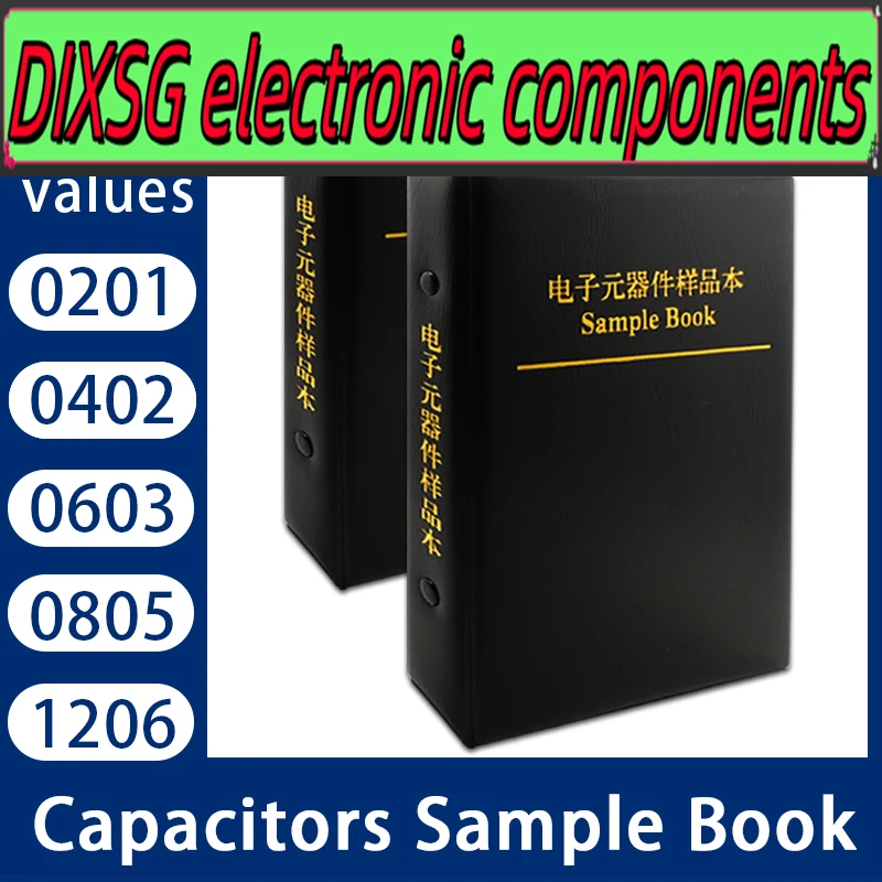 

DIXSG комплект конденсаторов SMD альбом образцов конденсаторов 0201 0402 0603 0805 1206 набор в ассортименте 80/90/92 значения «сделай сам» 25 50 шт.
