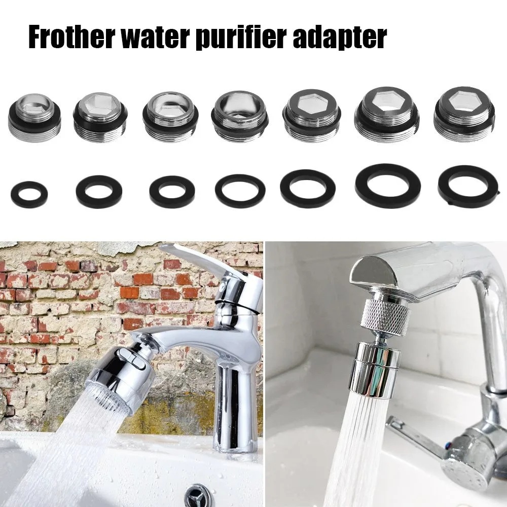 Description Picture 2 of itemKitchen Faucet Adapter Set 18/20/22/24mm To 22mm With Washer Metal Male Female Saving Tap Aerator Connector Bathroom Accessories