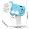 Bring 2 bottles of 50ml bubble water 40 hole 2pcs bubble toys handheld bubble gun wedding game Children's Toys outdoor games toy 6