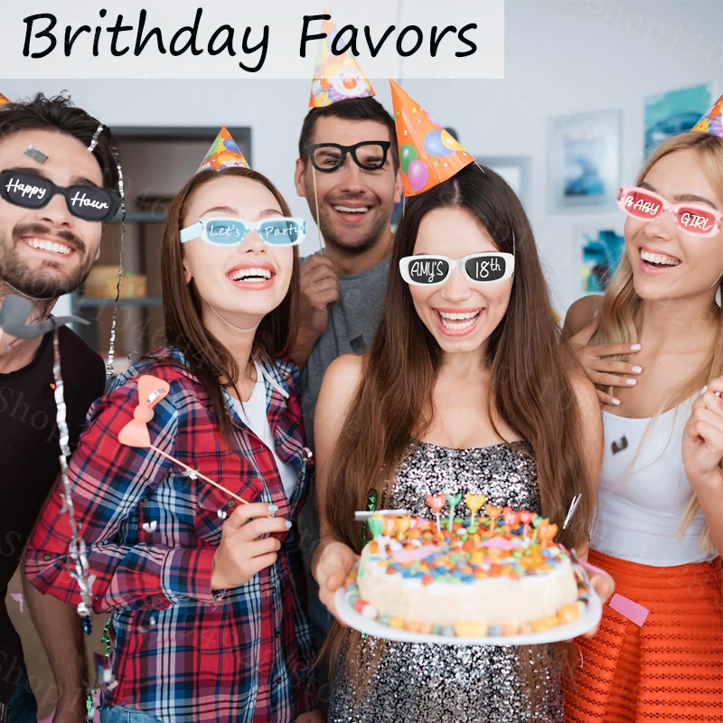 Wedding Sunglasses with Pens Customizable Party Sunglasses Retro Rectangle Bachelorette Birthday Decor 12-100Pcs