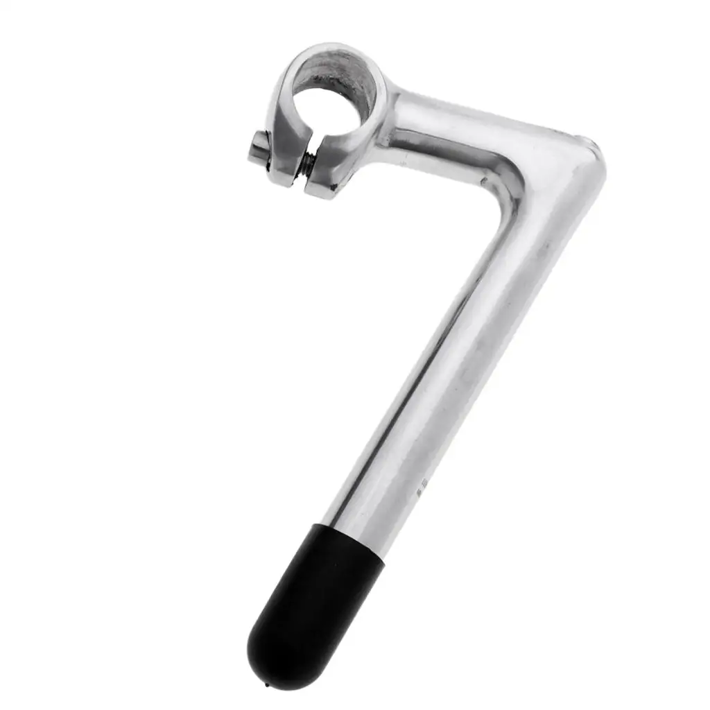 Potence De Vélo Vintage Bianchi 1 Pouce - Alu Argent - 120 Mm, Pince 25,4 Mm - Pour Guidon Route/VTT