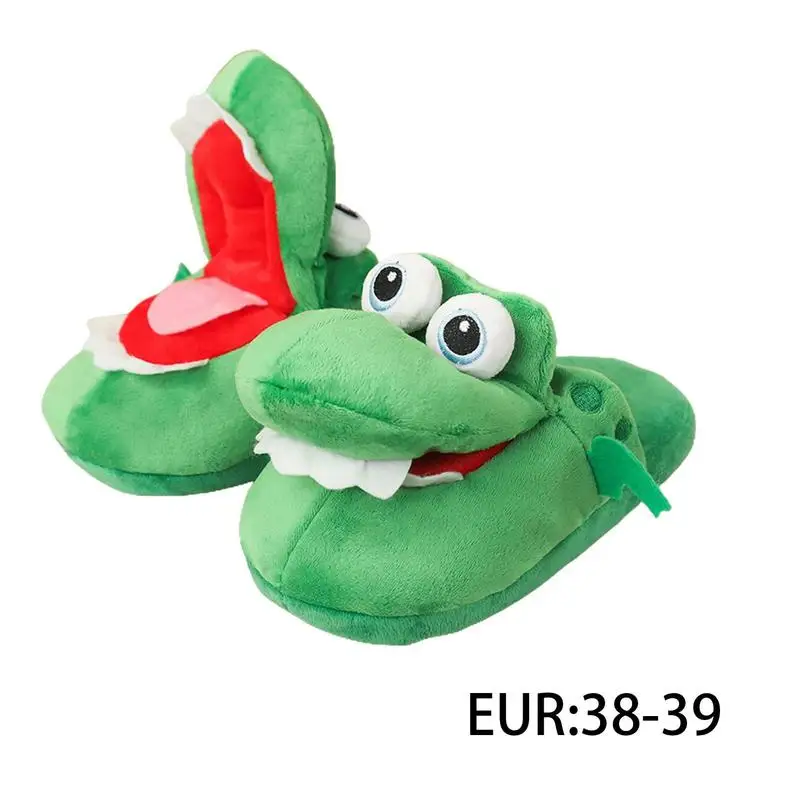 Funny Crocodile Slippers Slip-proof Slip-proof Comfortable Crocodile Mouth Universal Warm Slipper For Kids Toys And Games