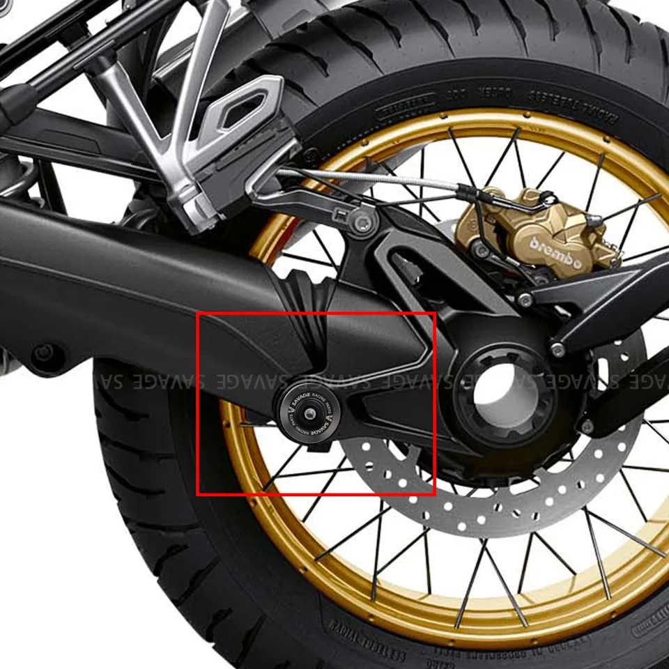 Protector Caídas Moto Adventure Protector Cardán Para BMW R1250 GS/GS  Adventure - Slider Contra Caídas Protección Eje Moto
