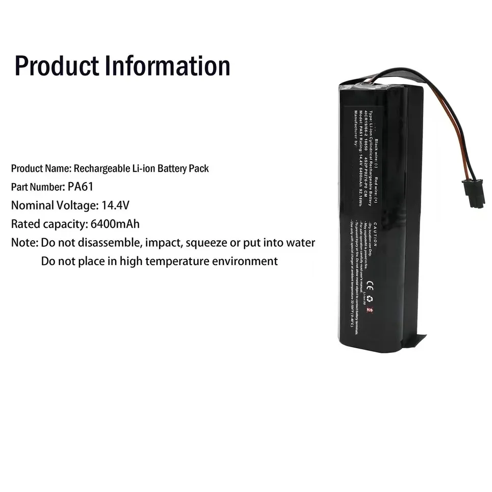 Rechargeable Battery Vacuum Cleaner Battery 14.4V Battery for Eufy RoboVac X8 RoboVac X8 Hybrid