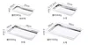 Nordic Electroplated Silver-plated Mirror Glass Tray Rectangular Storage Disk Jewelry Tier tray Home Decoration Snack Plates 6