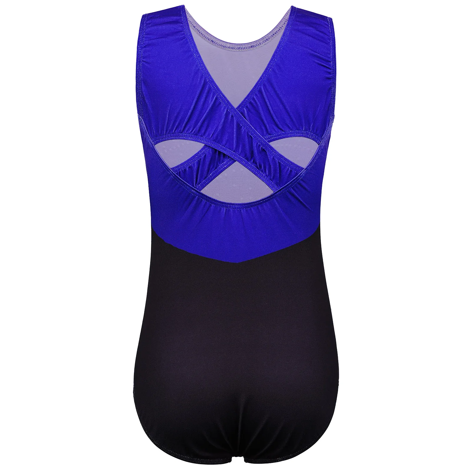 BAOHULU Diamond Gymnastics Leotard for Girls Gradient Bodysuit Sleeveless Performance Clothes Practice Outfit Ballet Costumes