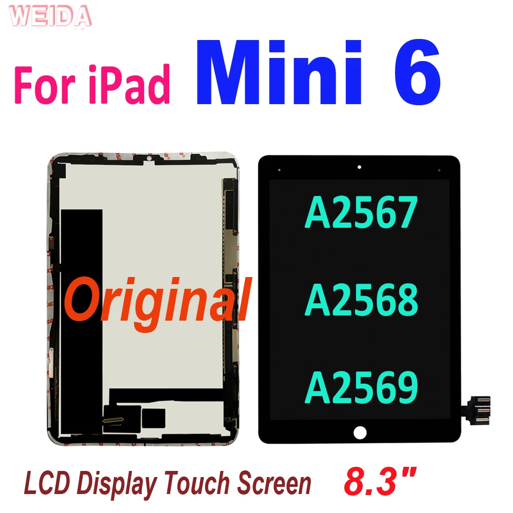 

8.3" Original LCD For iPad Mini 6 2021 A2567 A2568 A2569 LCD Display Touch Screen Digitizer Assembly For iPad Mini6 Mini 6 LCD