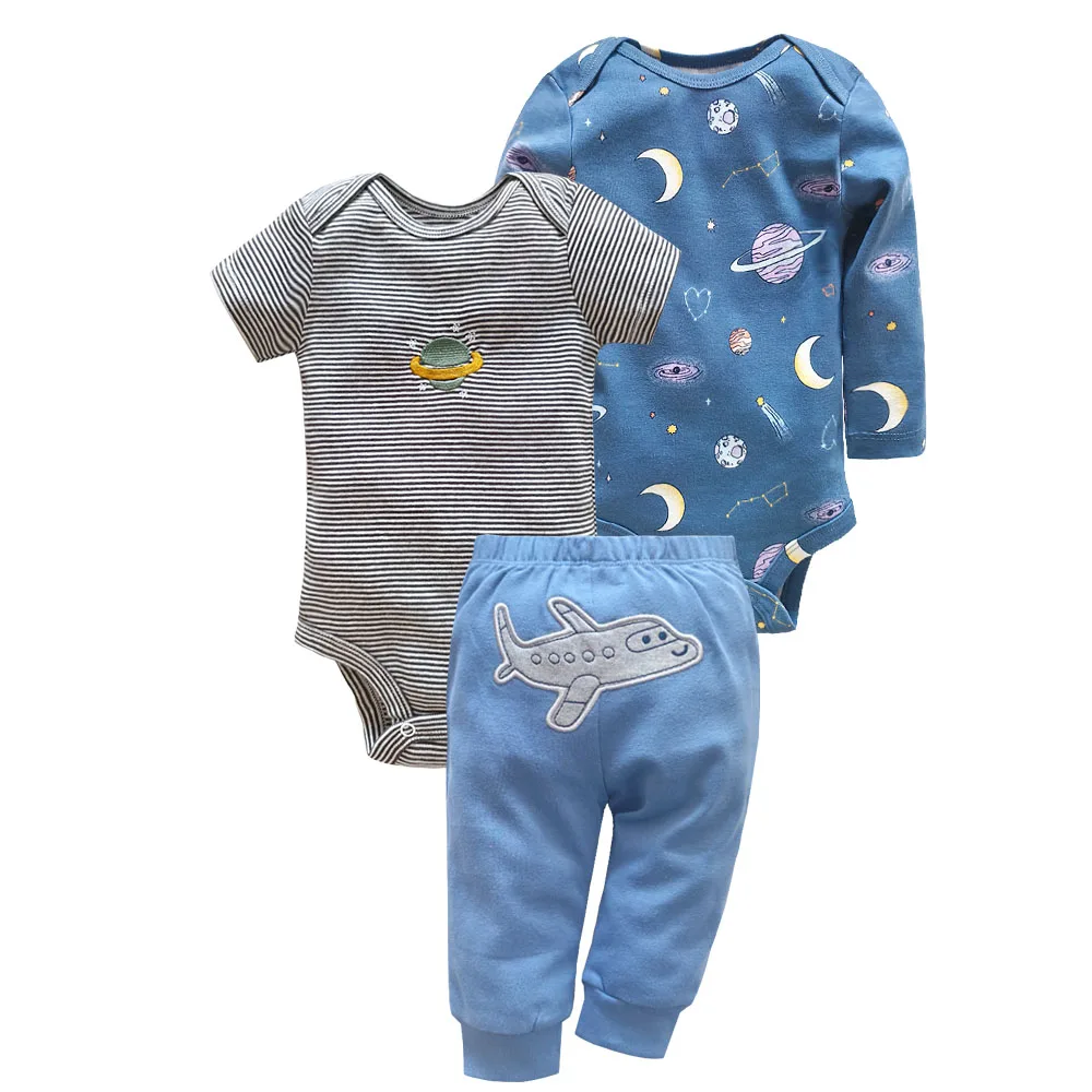 2026 Baby Clothing Set Newborn Baby Girls Clothes Soft Cotton Two Pieces Bodysuits+Pants Cartoon Roupa De BeBe - 2