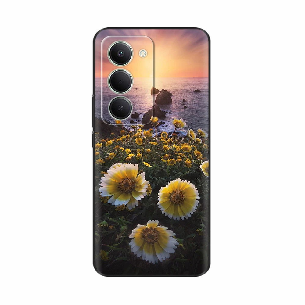 Cute Design Soft Silicone Phone Case - Stylish Painted Back Cover