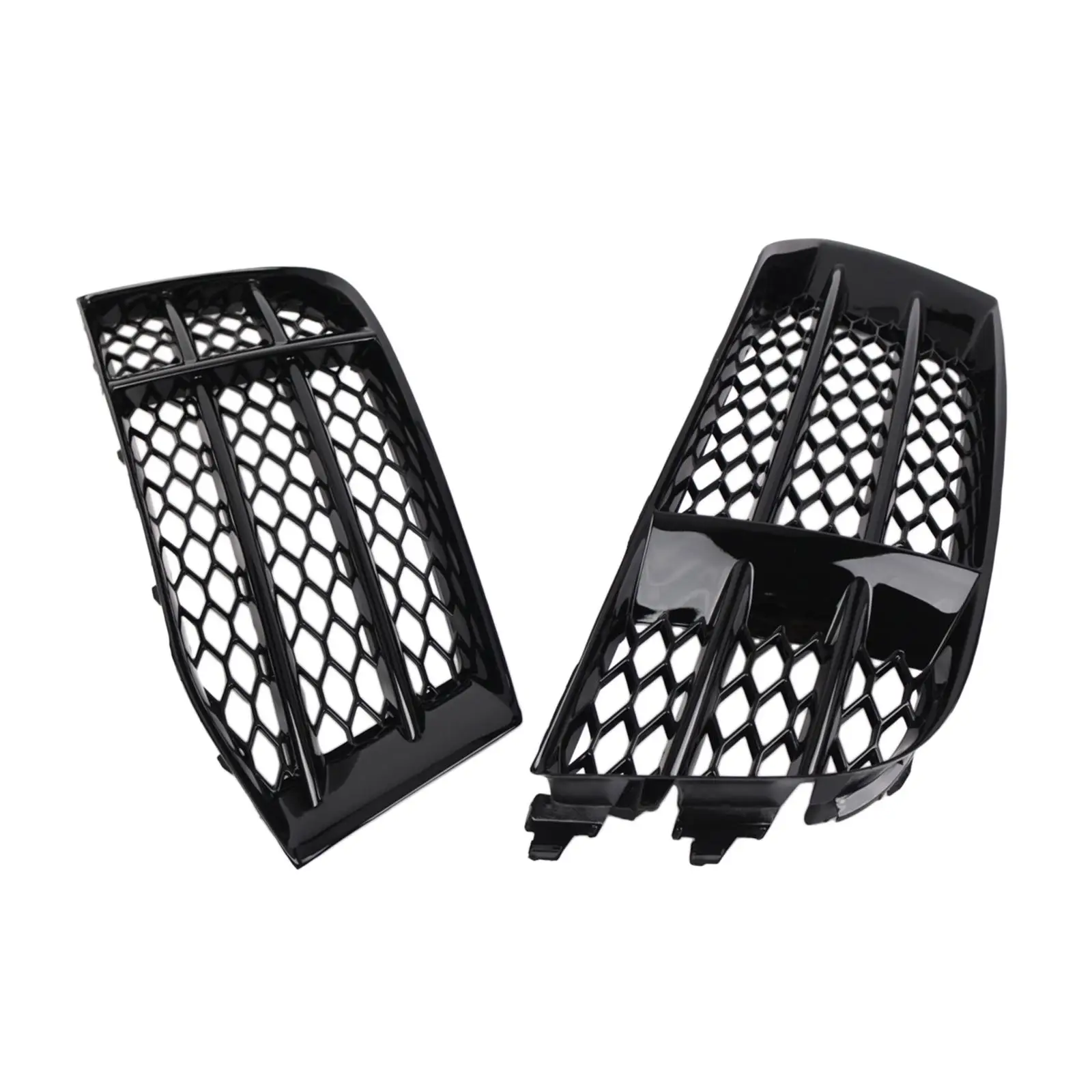2 Pieces Front Bumper Grill Cover Mesh Grille Sturdy Professional High Performance for RS5 Sportback Vehicle Repair Parts