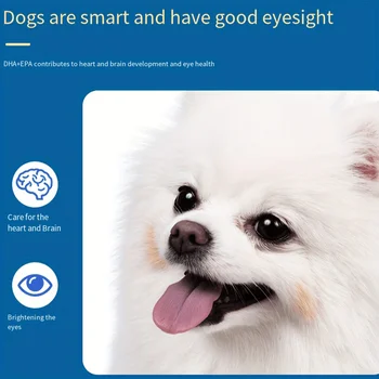 60 Capsules Amazing Omega 3 Fish Oil for Dogs and Cats - Omega 3 for Dogs and Cats Shedding and Skin Health For Dog Dry Skin 2