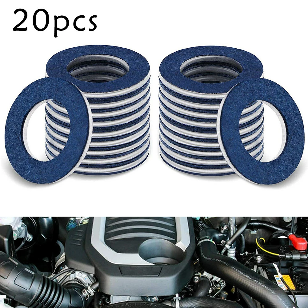 ABSOPRO Öl Ablass Schrauben Dichtungen - 10 Stück M18 Ersatz Für Volvo