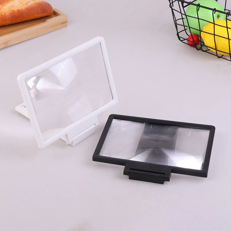 Mobile phone screen amplifier 3D HD TV magnifier foldable desktop mobile phone bracket 1PC phone screen amplifier