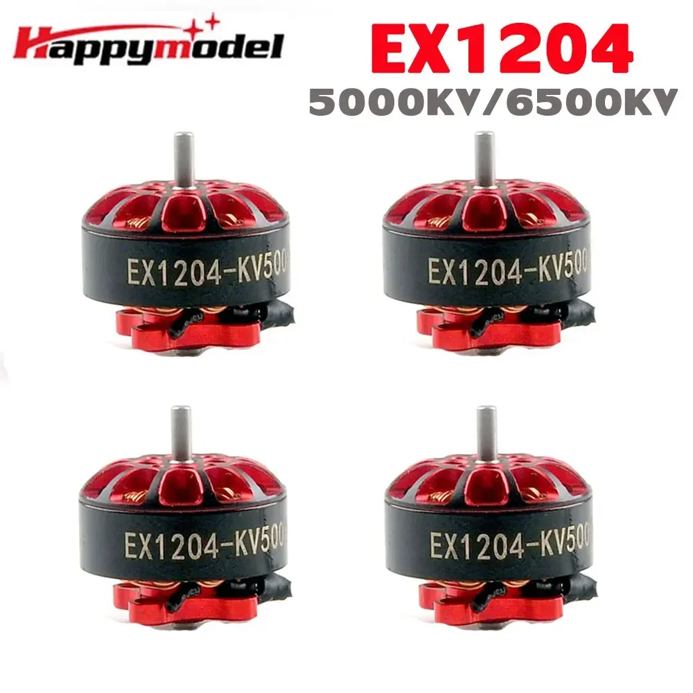 HappyModel EX1204 1204 Brushless Motor 5000KV 2-4S 6500KV 2-3S 1.5mm Shaft for 3 Inch Toothpick FPV Racing Drone thumbnail 2