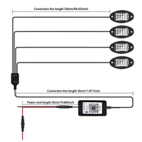 12V RGB Lights Car Chassis Undergolw Decorative Ambient Lamps LED Backlight Smart Decorative Atmosphere for Boat Jeep Off Road - Image 4
