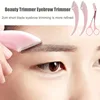3-Piece Eyebrow Trimmer Set, Precise Curved Razor And Scissors With Comb, Professional Grooming Tool For Women Eyebrow Trimmer 3