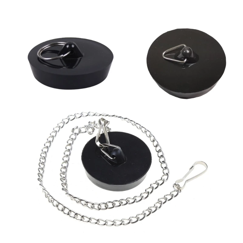 Y1UD Silicone Tub Stopper Drain Hair Plug Kitchen Bath Tub Sink Water Stopper Basin Sewer Deodorant Cover Seal Leak Proof