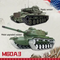 Tongde 1/16 U.S M60A3 Patton Tank Metal Model Remote Control Off-Road Battle Tank Toy Compatible with Henglong 7.0 Motherboad 1