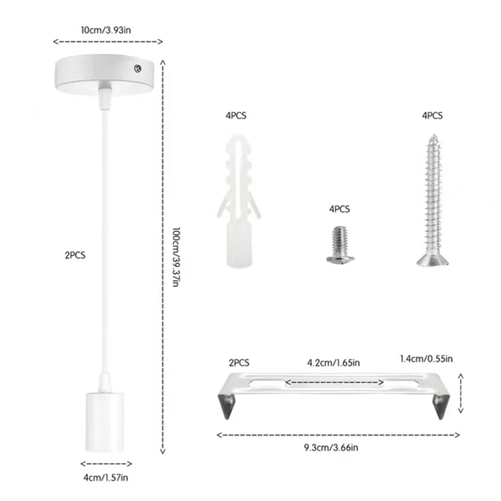 Lamp Holder Pendant Lights Pendant Lamp Vintage Pendant Lights Rope Pendant Lamp 3M Led Base Pendant Lights E26 E27 Lamp Holder Socket 110V 220V Lamp E27 Base for DIY Retro Hanging Accessories