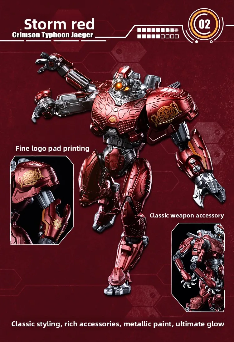 Pacific Rim Jaeger Action Figure Articulated Model Kit Gipsy Danger Striker Eureka Cherno Alpha Crimson Typhoon Collectible Toys