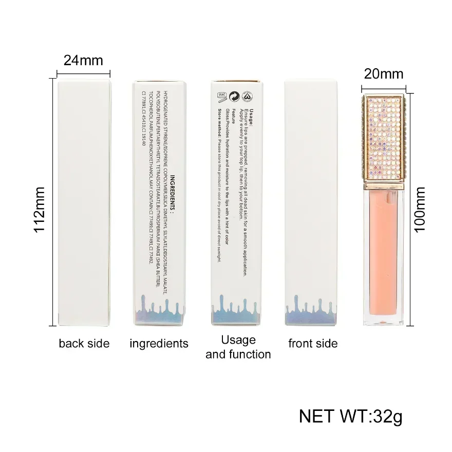162 Colors Vegan Lip Gloss Wholesale Vendor Custom Clear Waterproof Private Label Lip Gloss 3