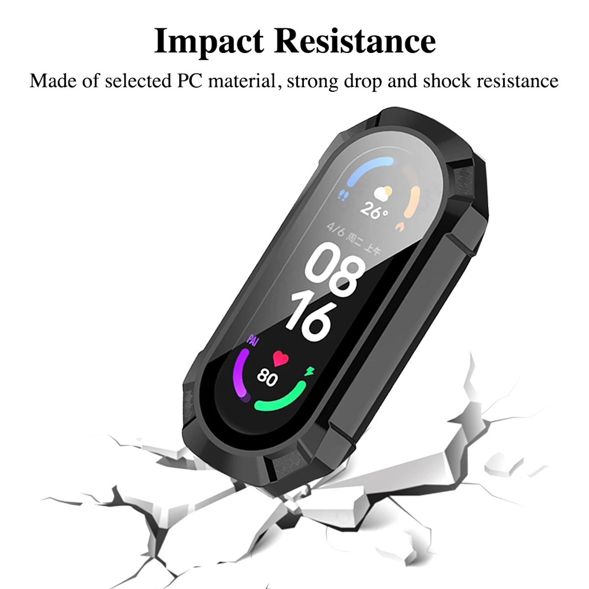 Tempered glass + Case for Xiaomi mi band 9/8/7 PC bumper screen protector smartwatch miband 6/5/4 HD film + Cover on smart band 8 watch screen protector case watch cover watch protective case watch case watch protective cover watch screen protector