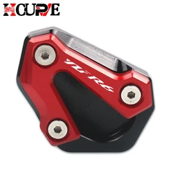 Motorcycle CNC Kickstand Foot Extension Pad Support Plate Enlarge Stand (Red)