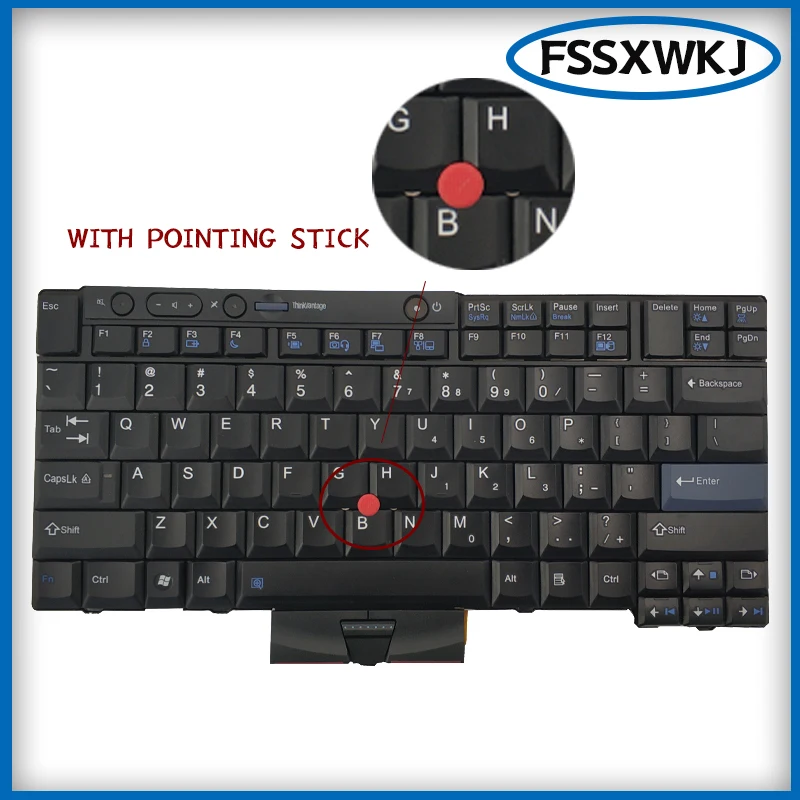 Новая клавиатура для ноутбука Lenovo T400S T410S T410 T410i T420 T420S X220 X220T T510 W510 W500 T520 W520 45N2071 45N2141
