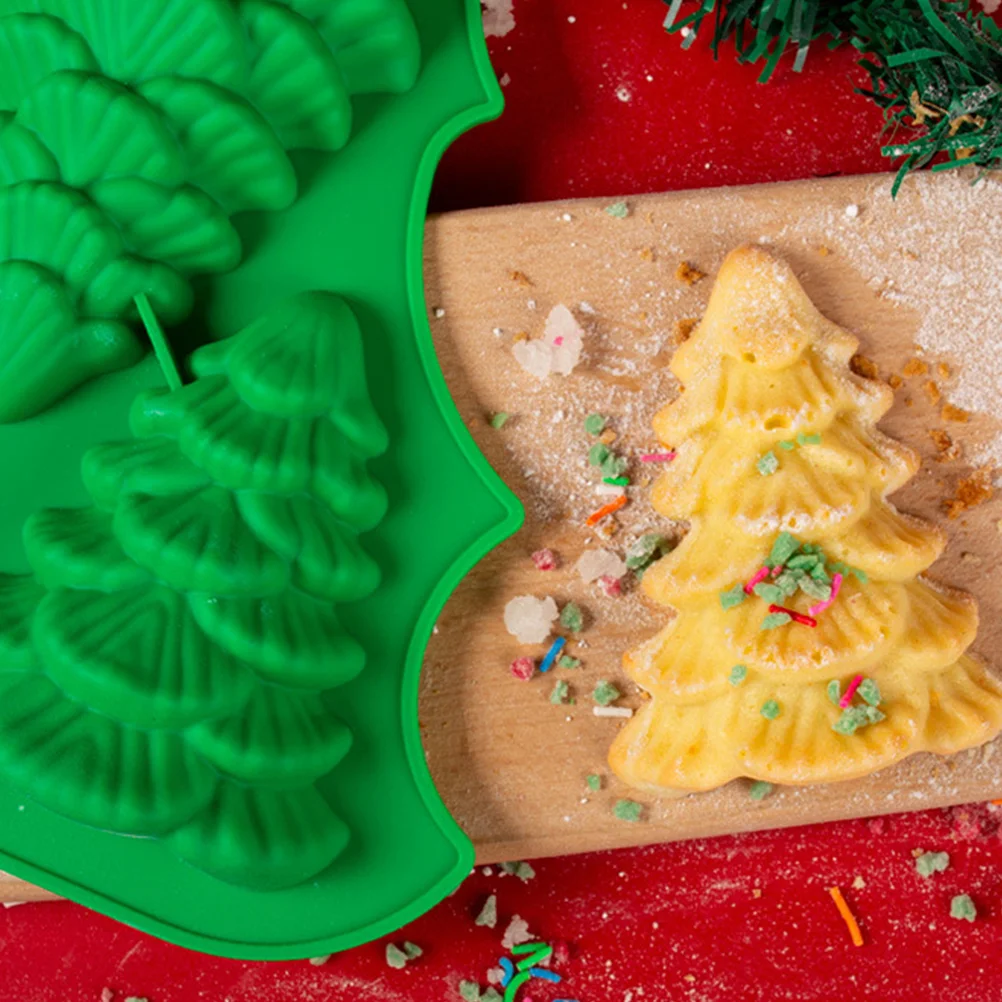 

Christmas Decor Tree DIY Mold Casting Molds Ornament Silicone Fondant Crafting Supplies