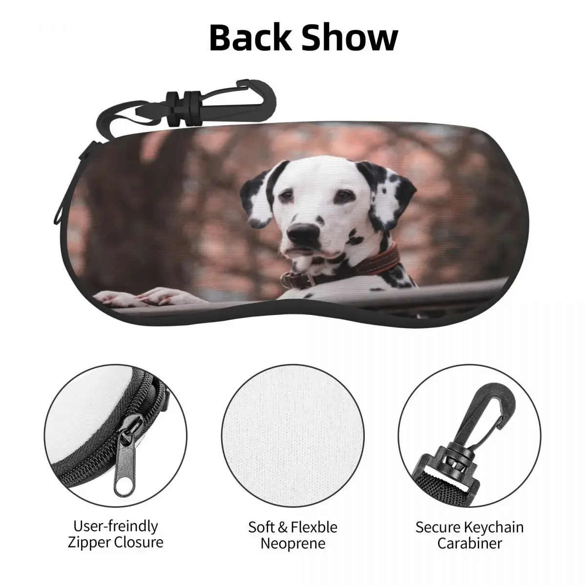 Glasses Bag Protective Case Cute Dalmatian Dog Women Men Sunglasses Case Box Reading Eyeglasses Box Accessories