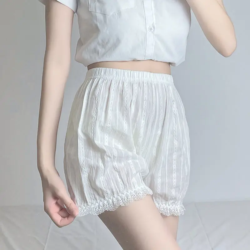 

Cute Bottom Pants Women'S Jk Pumpkin Pants Lolita Lace Thin Pure Cotton White Shorts Skirt Accessories Korea Japan