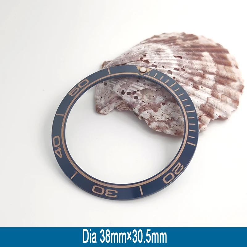 Mod 38 mm * 30,5 mm schräger Keramik-Lünetteneinsatzring, passend für Seamaster-Stil für SKX007 SKX009 SRPD Herrenuhr-Lünetteneinsatz – Detail 10
