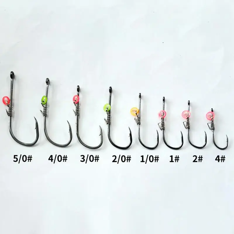 Live Shrimp Fixed Hooks Saltwater Offset Fishing Hooks Reusable Fisherman Tool Portable Fish Accessories with Storage Box