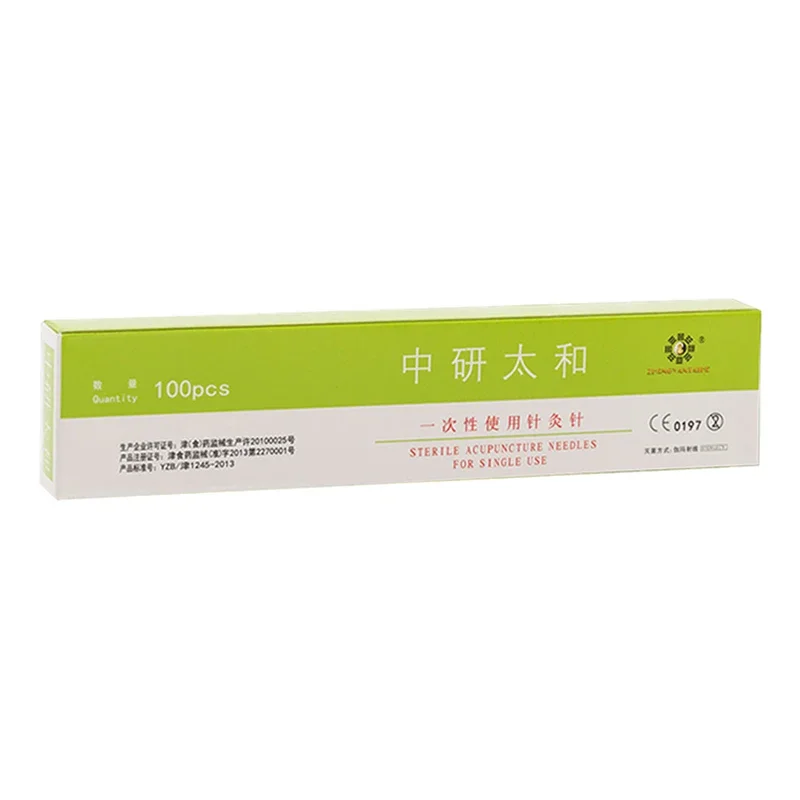 100PCS Big Size Long Acupuncture Needle Zhongyan Taihe Disposable Sterile Acupuncture Needles Ethylene Oxide Sterilization Bag disposable acupuncture needle