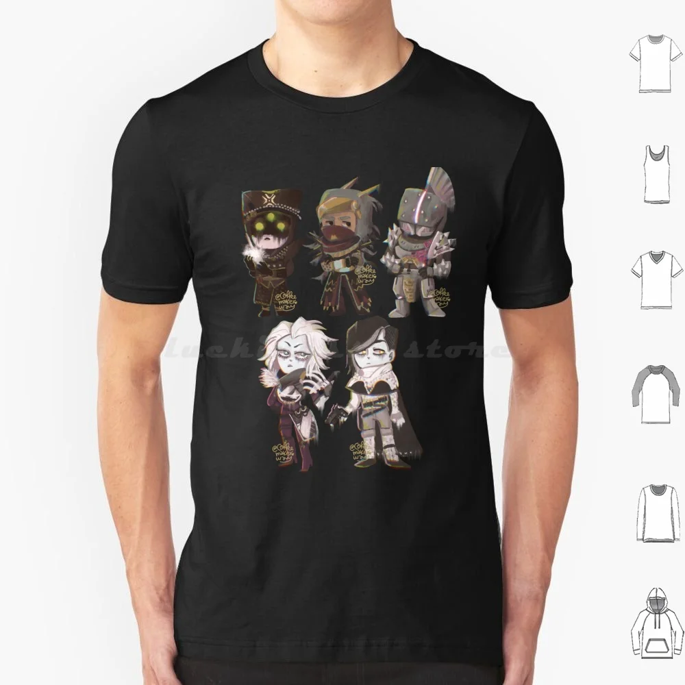 Destiny 2 Chibis T Shirt Big Size 100% Cotone Destiny 2 Fan Art Eris Morn Saint 14 Mara Mov Uldren Ov The Crow Destiny 2 Art