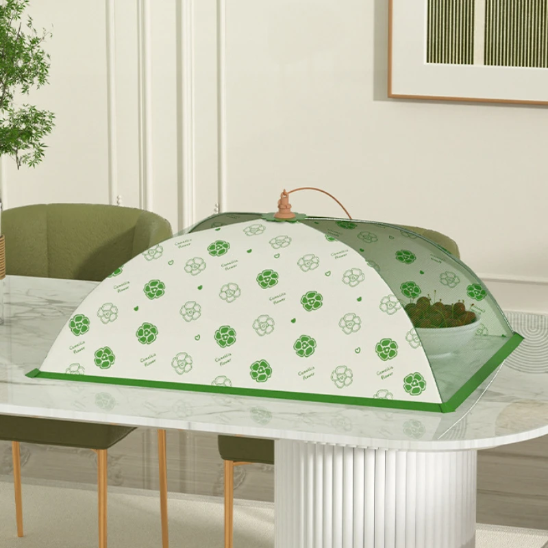 Foldable Rice Cover Household Breathable Dustproof Leftovers Food Cover Dining Table Anti-mosquito Anti-fly Food Cover Food Vacuum Bags Microwave Cover Air Fryer Cover