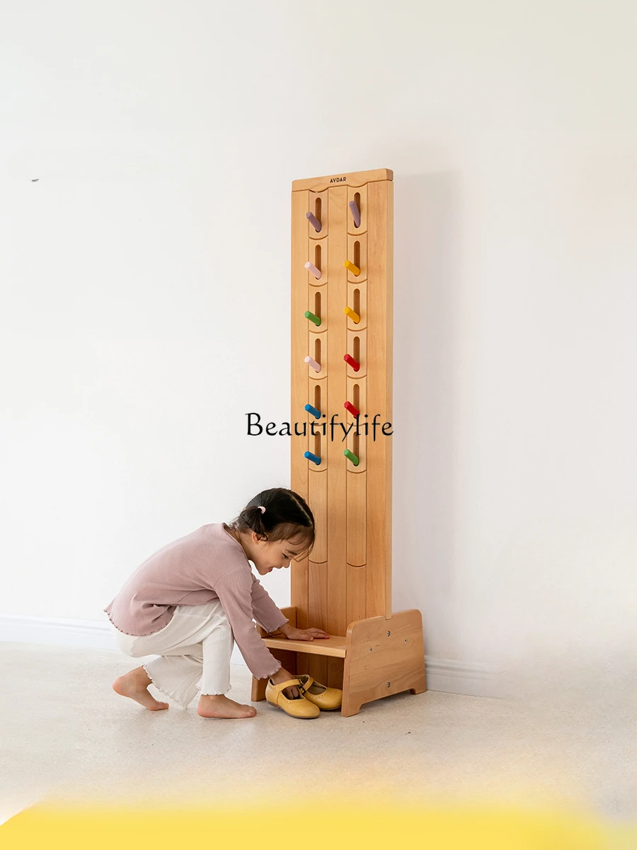 

Rainbow Clothes Rack Floor Solid Wood Floor Hanger Bedroom Bedside Hanging Clothes