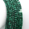Natural Malachite Faceted Round / Cube Beads 2mm,3mm,4mm，Fine Jewelry Making 1