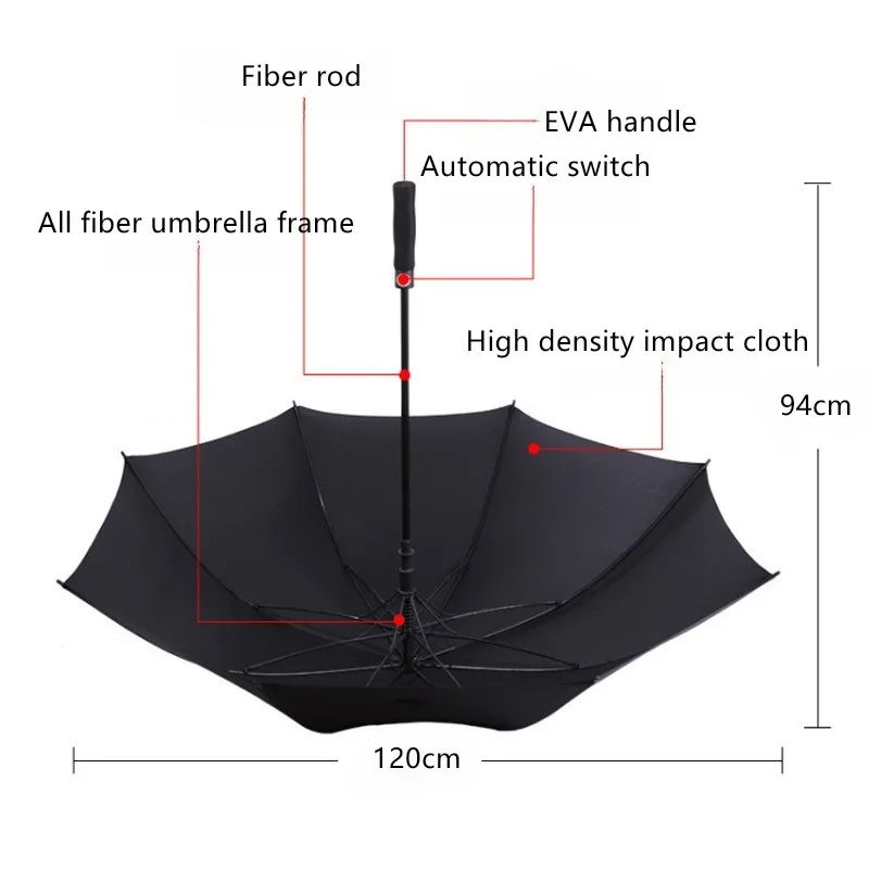 For Bentley Lexus Volvo Lynk and Other Luxury Cars EVA Business Long Handle Straight Umbrella Car Golf Gift Umbrella