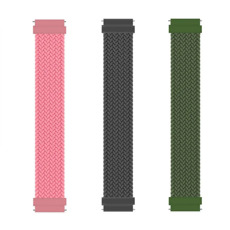 Braided Solo Loop Smartwatch Strap - Versatile and Stylish Bracelet 22mm/20mm