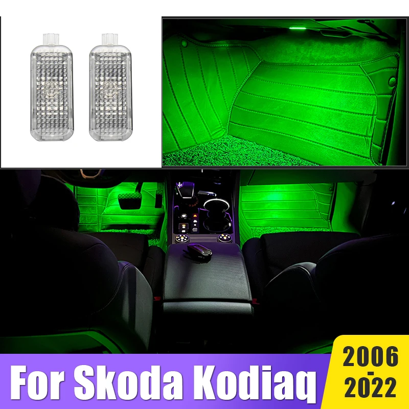 

LED Footwell Light Atmosphere Lamps For Skoda Kodiaq 2016 2017 2018 2019 2020 2021 2022 Car Ambient Lamp Interior Accessories