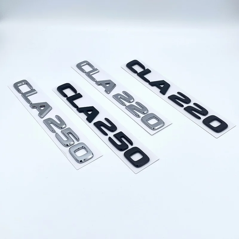3D 문자 CLA180 CLA200 CLA220 CLA250 CLA260 CLA200d W117 자동차 펜더 트렁크 후면 로고 스티커 용 ABS 엠블럼