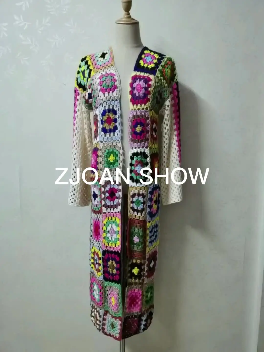 Luxalzxs Short Cardigans For Women Plus Size 3/4 Sleeve Floral Lace Crochet Cardigan Casual Open Front Boho Cover Up Bolero Shrug