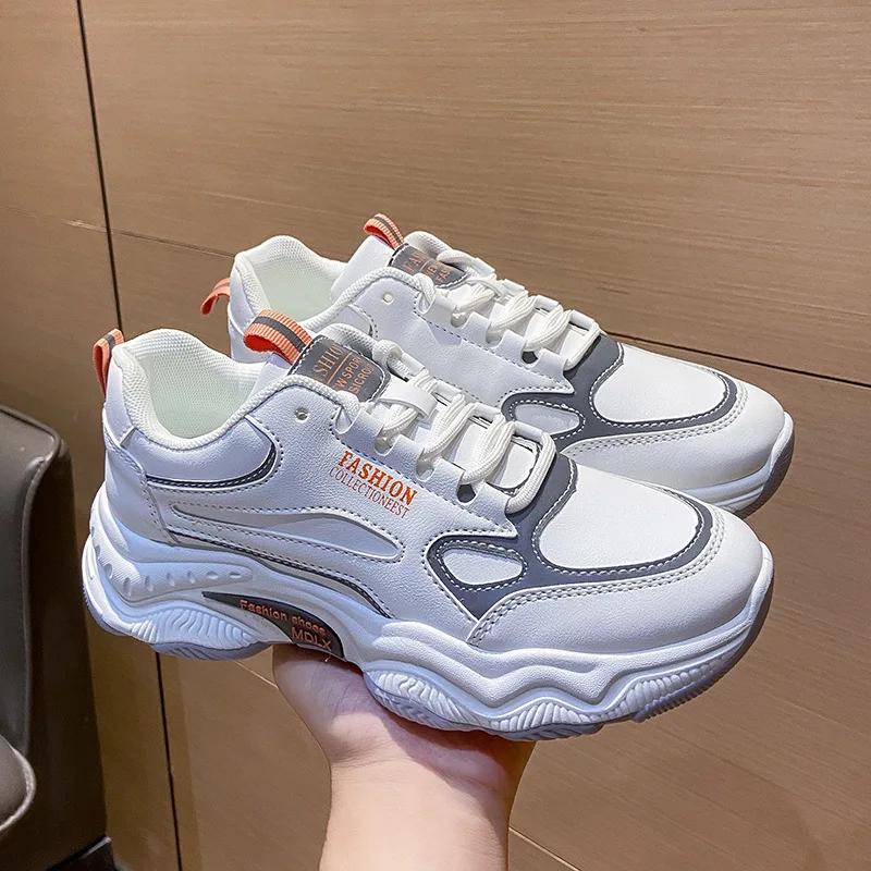 Mesh Breathable Sport Shoes All-match White Women Sneakers Outdoor Leisure Fashion Jogging Trainers Zapatillas De Deporte