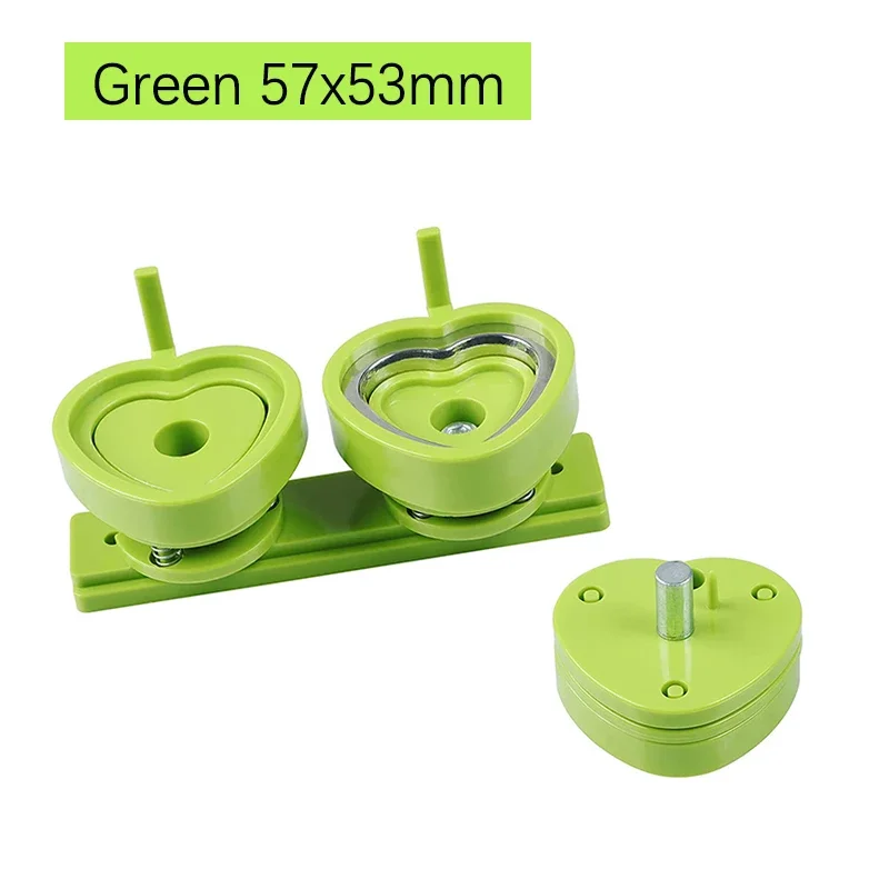 Badge Maker Molds Heart Shape 57mm Badge Pin Button Maker Die Mold Button Making Badge Punch Press Machine Mould DIY Maker Dies Molds